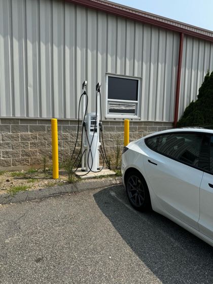 EV charger at Mystic Jet FBO
