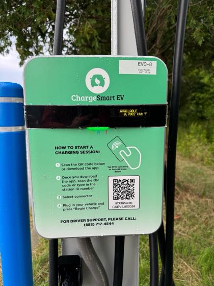 EV charger at Lucas Ford
