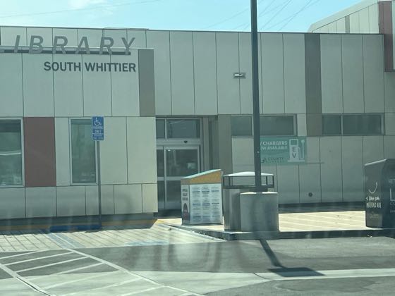 EV charger at South Whittier library