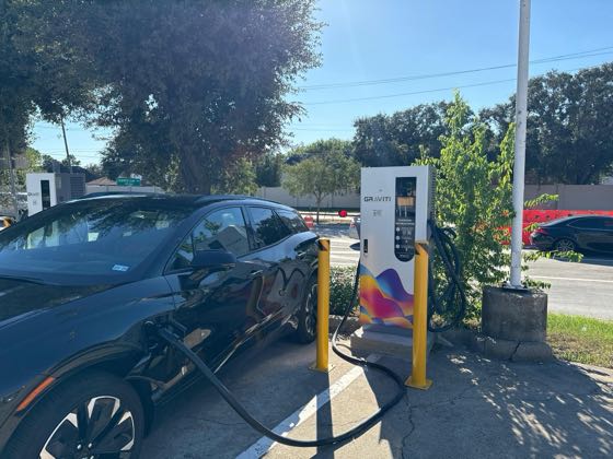 EV charger at Shell Stafford