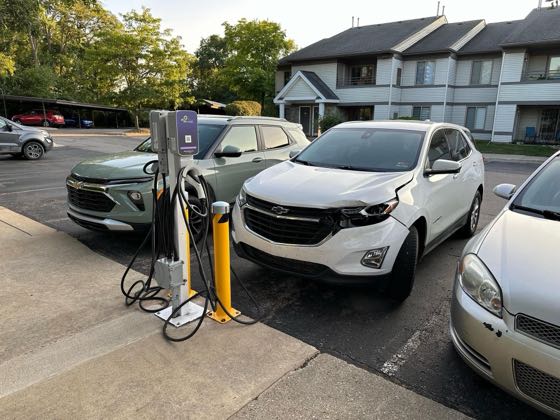 EV charger at The Villas At Northstar Welcome Center
