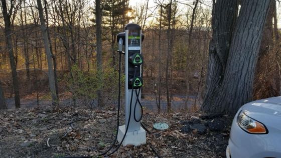EV charger at Ulster County Health Department
