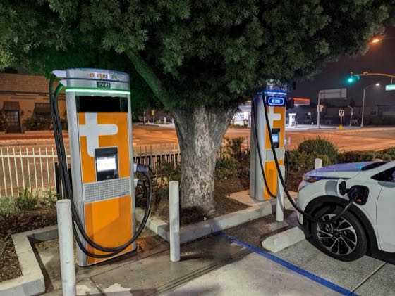 EV charger at Chevron