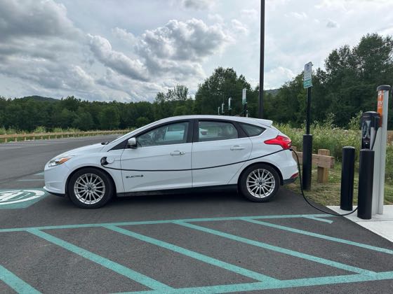 EV charger at Greylock Glen Outdoor Center
