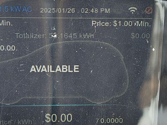 EV charger at Dutchman's Landing Park - Playground