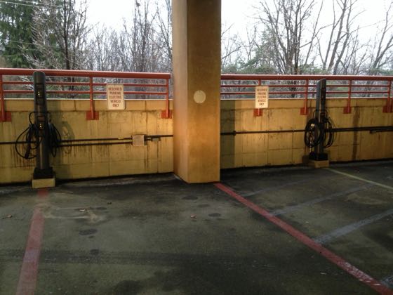EV charger at HVCC - Parking Structure (1)