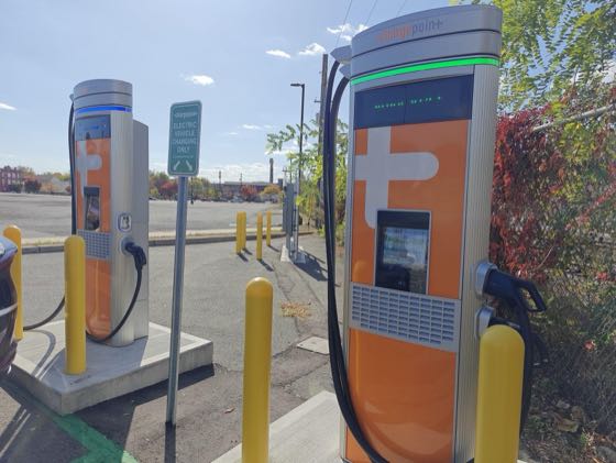 EV charger at Joyce McDade Administration Building
