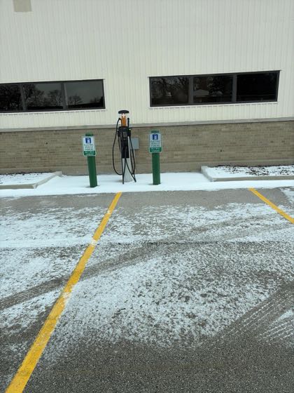 EV charger at Kane County Division of Transportation