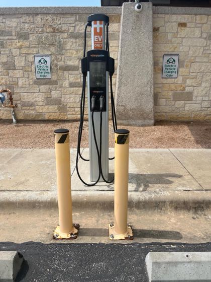 EV charger at Lakeway Swim Center