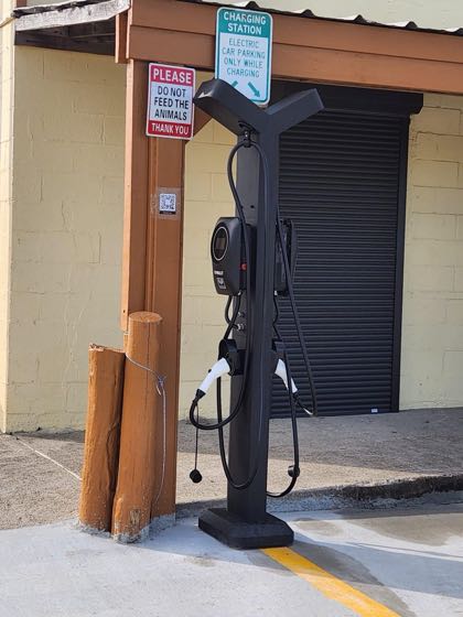 EV charger at Fisherman's Cove Food Mart & Hunt Brothers Pizza - EVBOLT