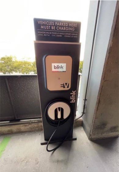 EV charger at 10960 Wilshire Office Building