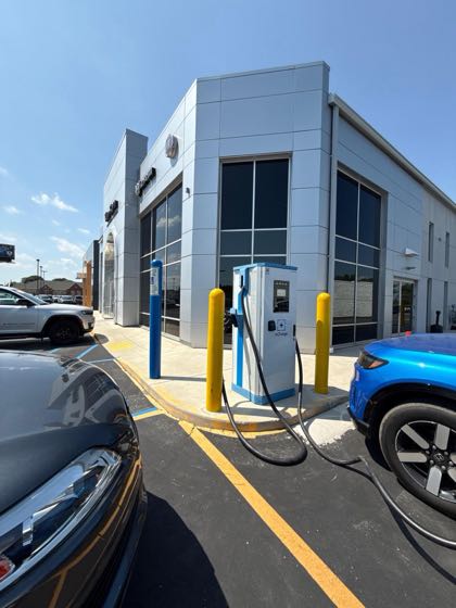 EV charger at Van Horn Chrysler Dodge Jeep RAM of Plymouth