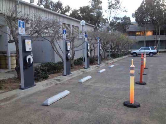 EV charger at Salk Institute