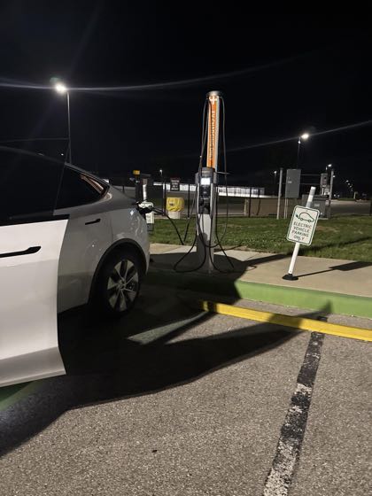 EV charger at Cummins Columbus Mid Range Engine Plant (CMEP)