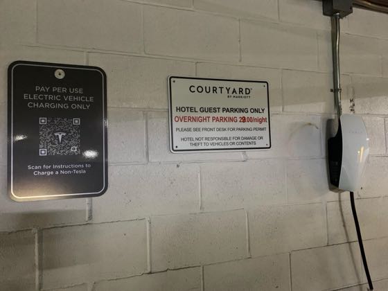 EV charger at Courtyard by Marriott San Diego Del Mar/Solana Beach
