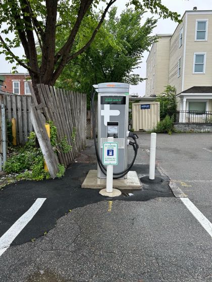 EV charger at Municipal Lot