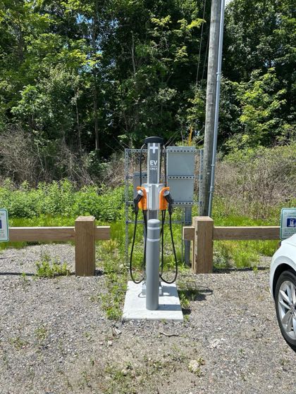 EV charger at Litchfield Land Trust