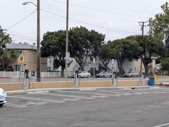 EV charger at Dominguez Aquatic Center