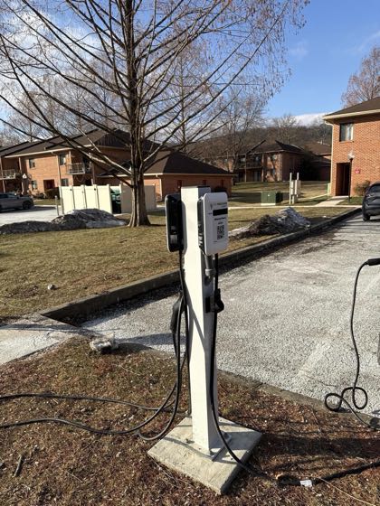 EV charger at Whitelandwest Apartments