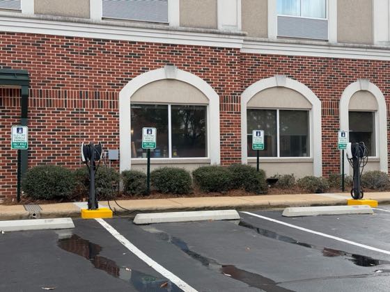 EV charger at Comfort Suites Flowood - Jackson Airport