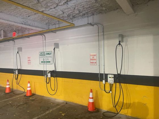 EV charger at Cliffside Park Municipal Parking