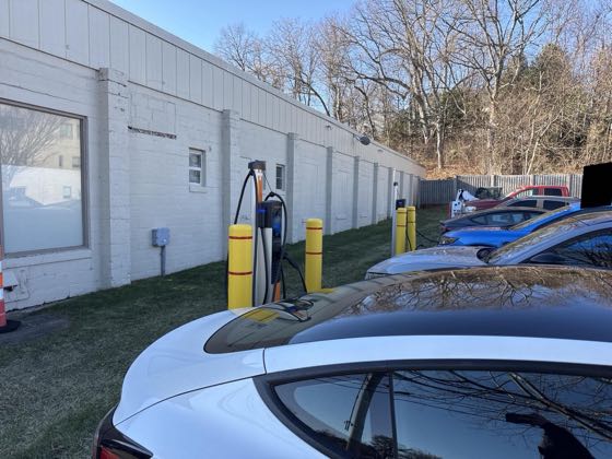 EV charger at Griffin Hospital