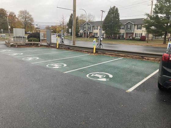 EV charger at Glens Falls Hospital - Main Entrance