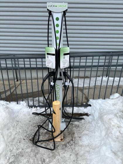 EV charger at Vent Fitness