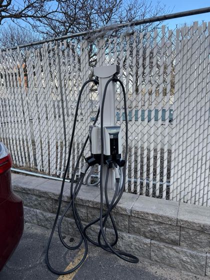 EV charger at Romania Club Apts
