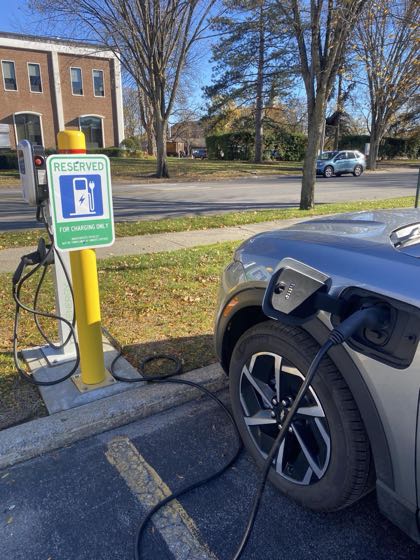 EV charger at The Queensbury Hotel