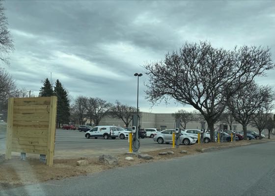 EV charger at Clifton Park Center - Pita and Olive