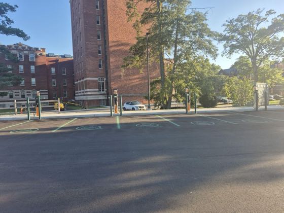 EV charger at Vassar College - North Parking Lot
