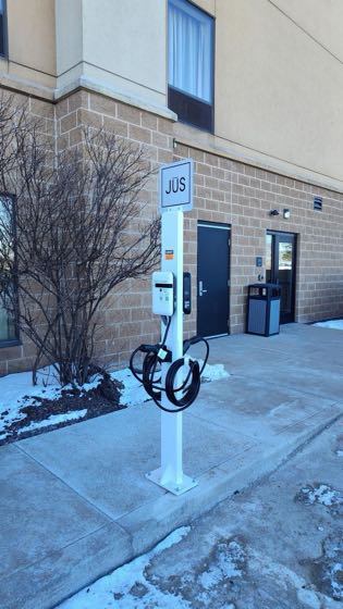 EV charger at Holiday Inn