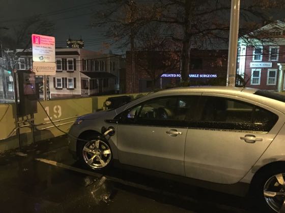 EV charger at Blake & Whalley Parking Lot