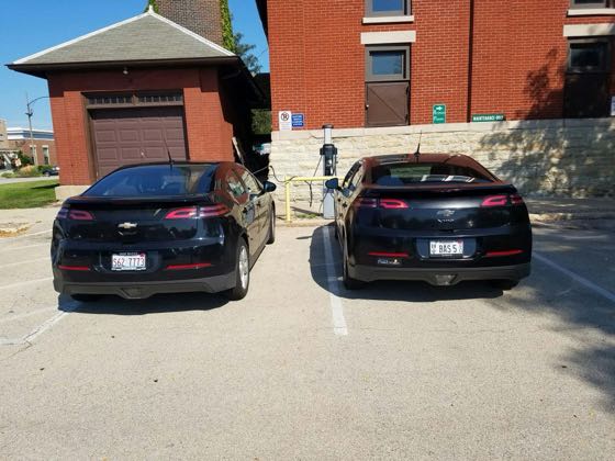 EV charger at Kane County Courthouse