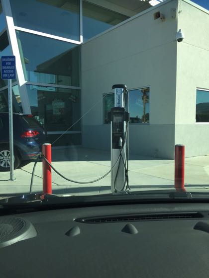 EV charger at Antelope Valley Volkswagen