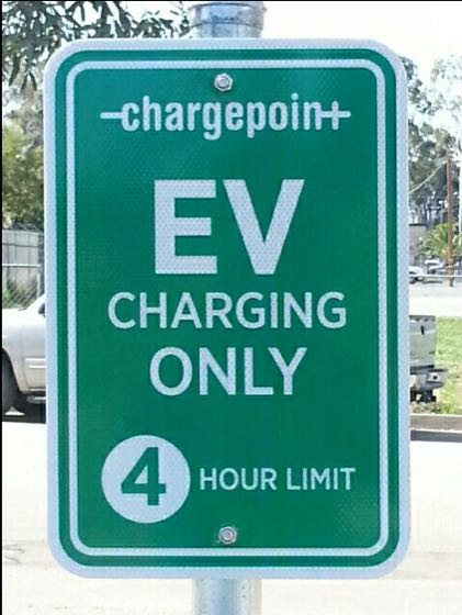 EV charger at Ramona Public Library