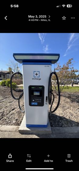 EV charger at Crosby's Kitchen Niles