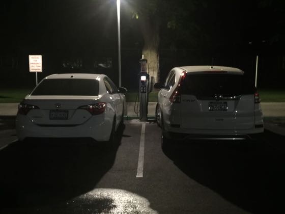 EV charger at Bakersfield Memorial Hospital Learning Center