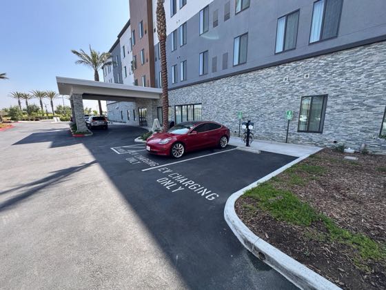 EV charger at EVOKE at Staybridge Suites