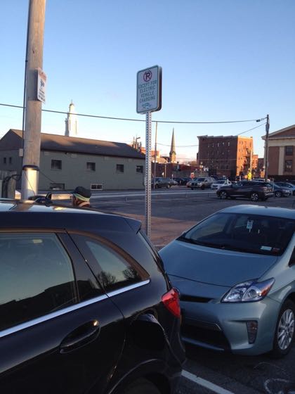 EV charger at Liberty Broadway Yates Lot