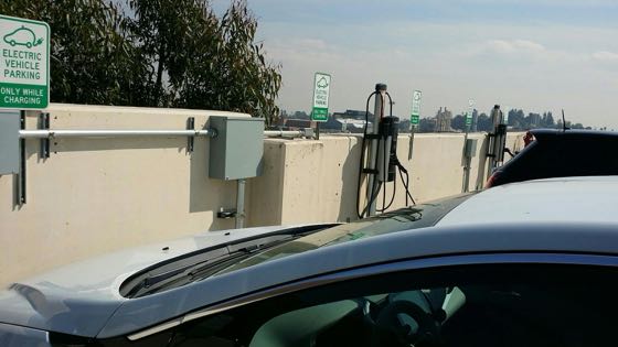 EV charger at Huntington Hospital - East Parking Garage