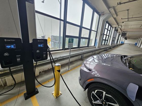 EV charger at Cermak Fresh Market Parking Garage (1)