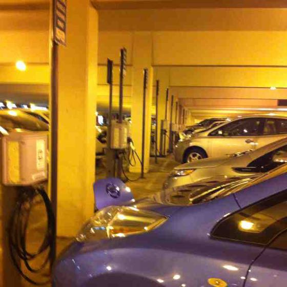 EV charger at LAX - P6 Garage Level 1 & 3