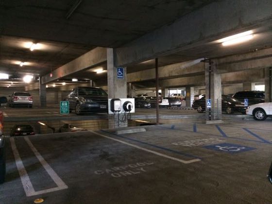 EV charger at Qualcomm Building WT