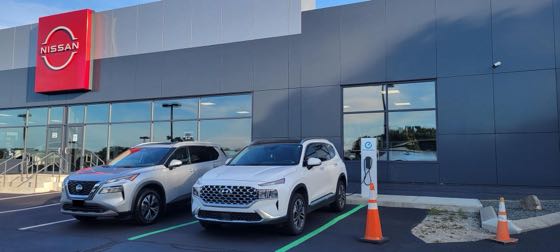 EV charger at Girard Nissan