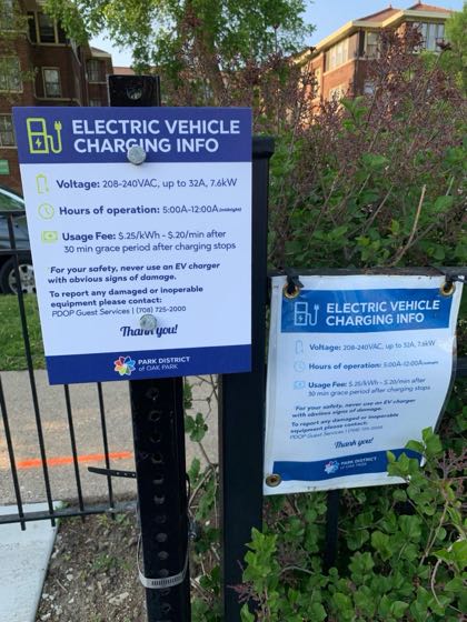EV charger at Voltpost Ridgeland Commons