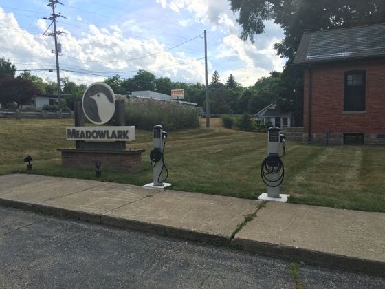 EV charger at Meadowlark Design Build