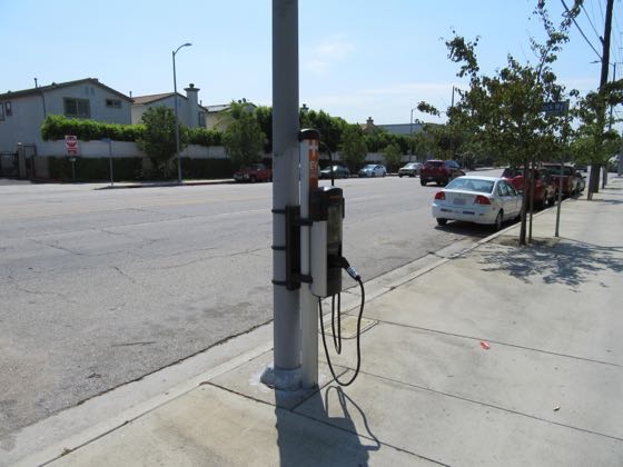 EV charger at Laurel Canyon Blvd Parking/Charging