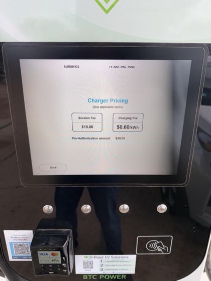 EV charger at OnPoint EV Charging @ Sugar Land Regional Airport